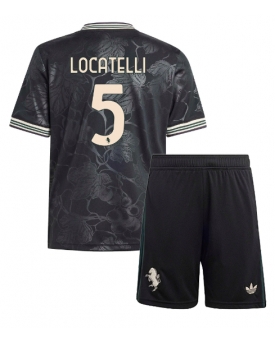 Juventus Manuel Locatelli #5 Maglia Gara Terza Repliche 2025-26 Bambino Maniche Corte